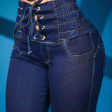 Jeans mit Hoher Taille
