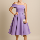 HERBERGER | Damen Schulterfreies A-Linien Kleid, Atmungsaktiv und Stilvoll