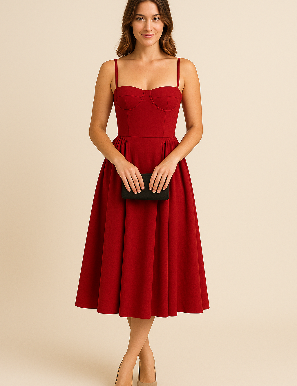 HERBERGER | Damen Sommerkleid mit V-Ausschnitt luftig-leicht