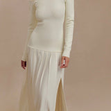 Jasmin Retro-Maxikleid mit Bardot-Ausschnitt