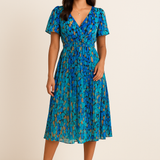 HERBERGER | Atmungsaktives Damen Wickelkleid mit Blumenprint