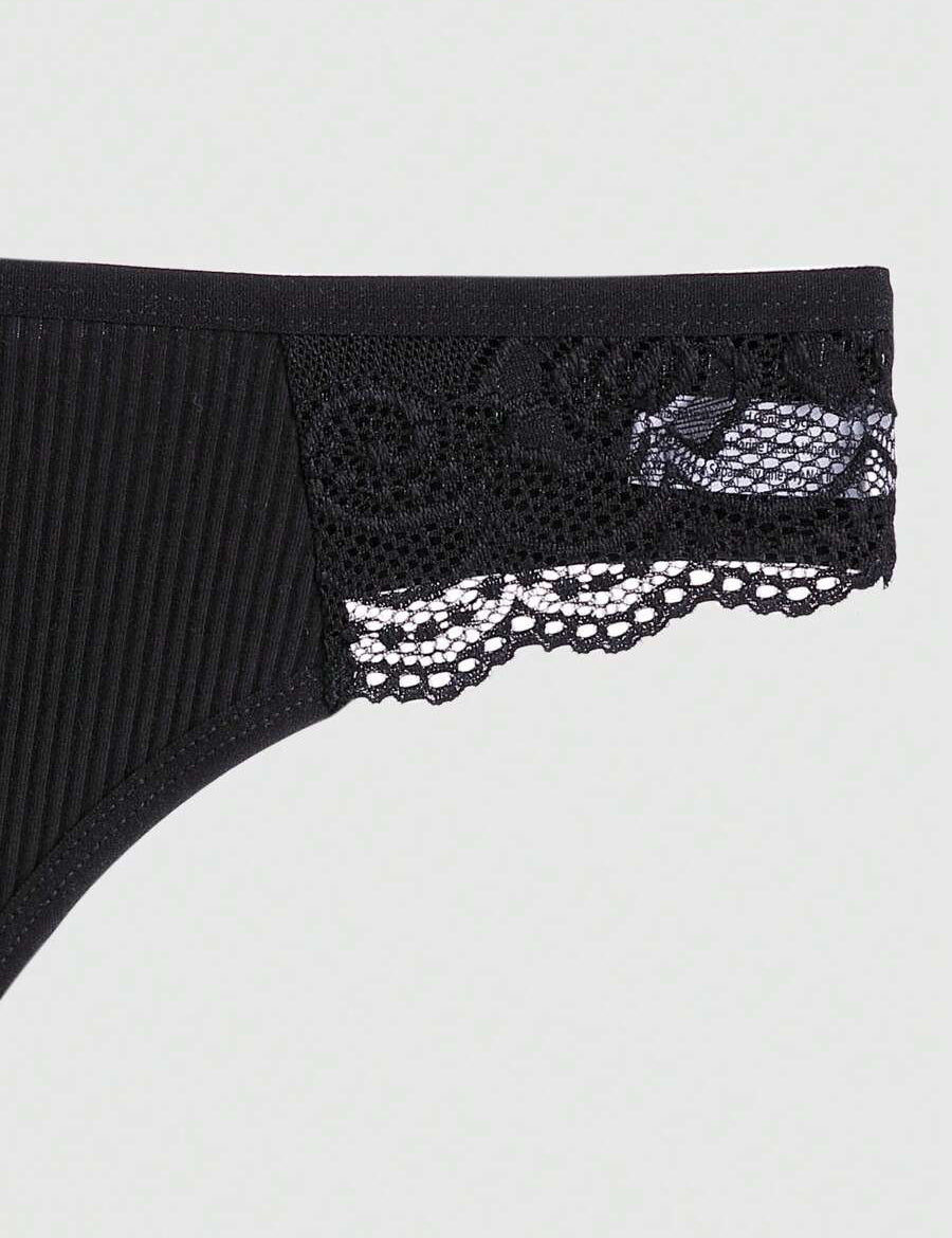 6er-Pack Damen Spitzen Strings