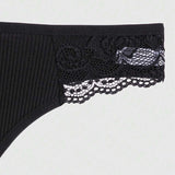 6er-Pack Damen Spitzen Strings