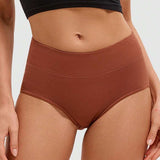 5er-Pack Damen Baumwollslips Mitteltaille