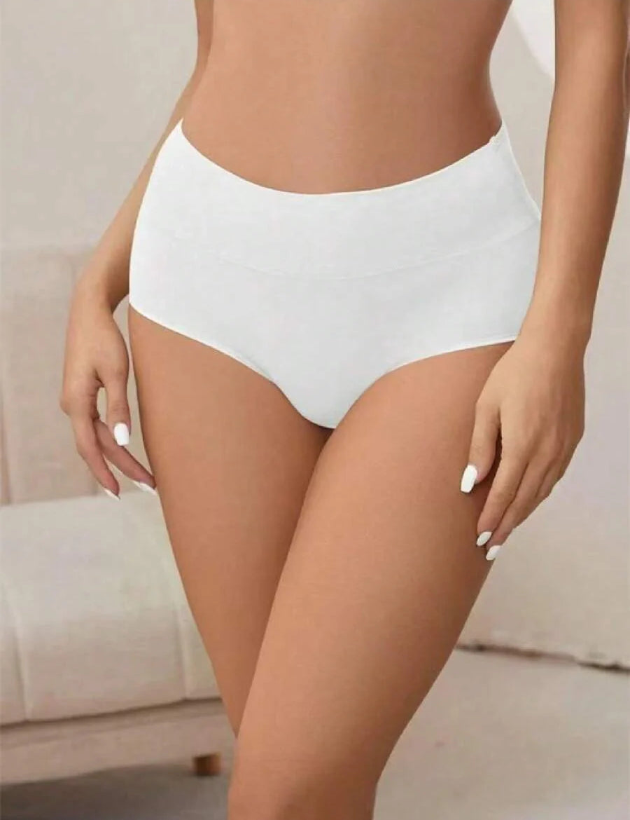 4er Pack High-Waist Baumwoll Unterwäsche