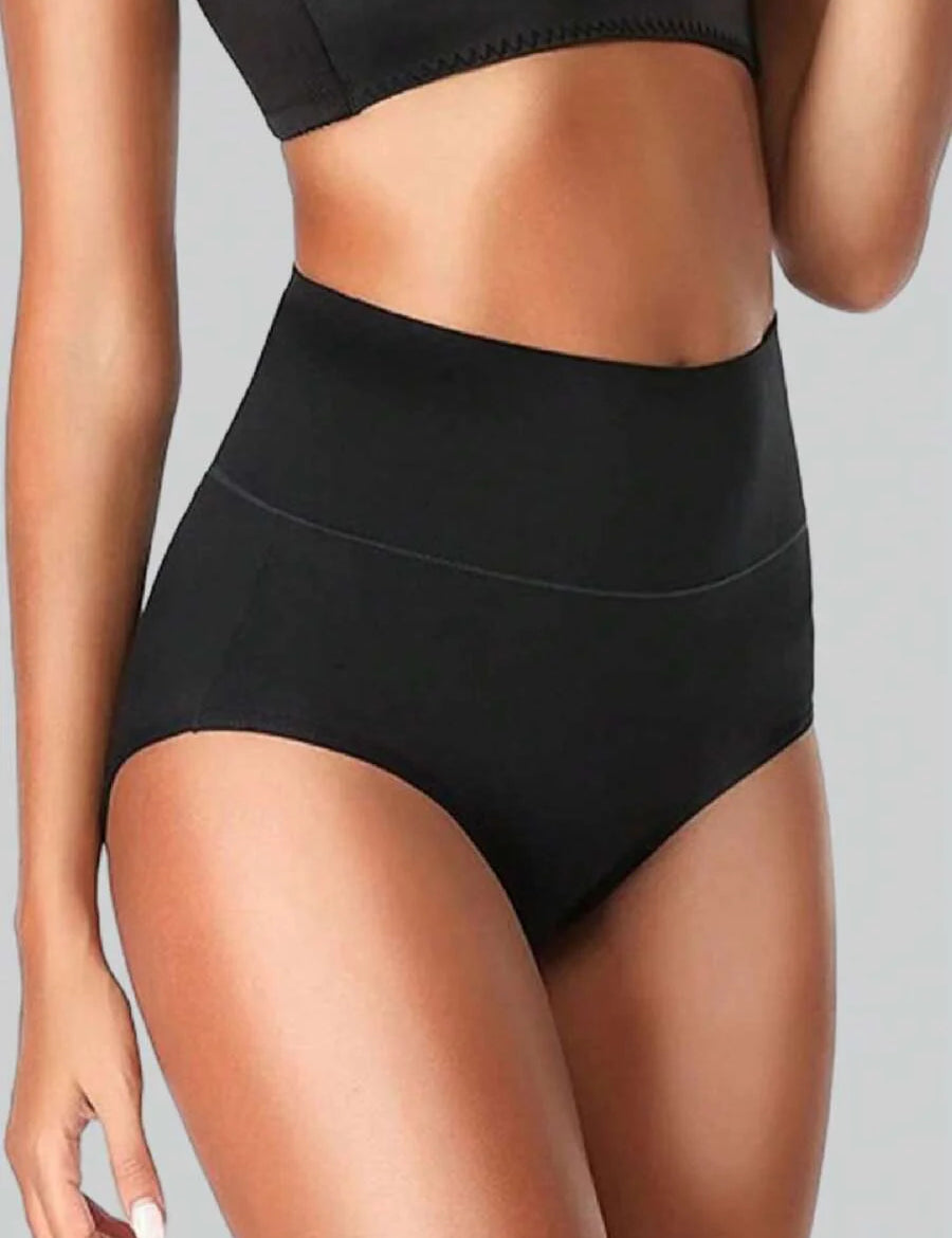 4er Pack High-Waist Baumwoll Unterwäsche