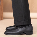 La Roche Penny Loafers aus Wildleder mit Kontrast