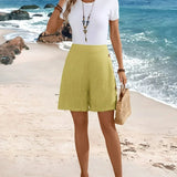 Fenella Bequeme Kurze Mit Knöpfen