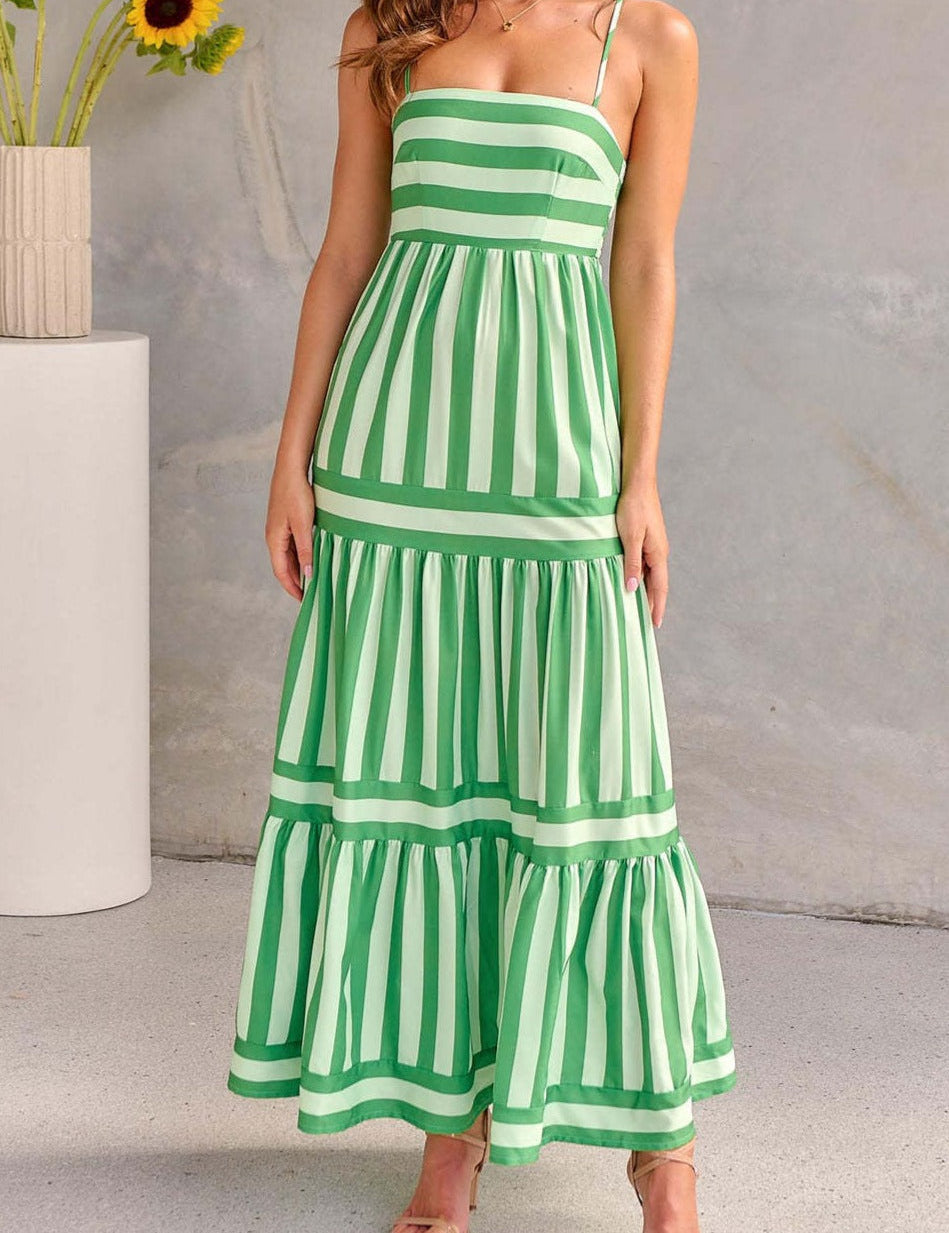 Maxikleid mit Rüschen