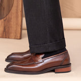 Citi Leder Sattel Loafers