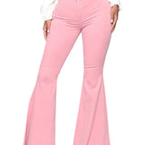 Elastische Mehrfarbige Flare Jeans