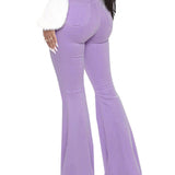 Elastische Mehrfarbige Flare Jeans