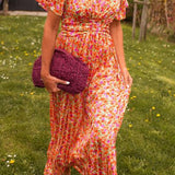 Ruth | Langes Kleid mit V-Ausschnitt