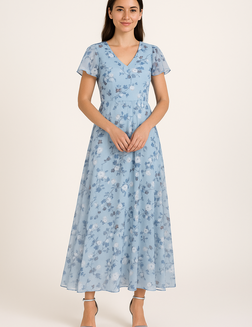 HERBERGER | Atmungsaktives Damen Midikleid elegant für Sommer