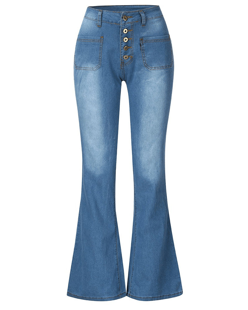 Jeans mit Mehreren Knöpfen