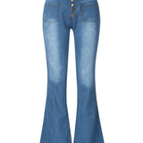 Jeans mit Mehreren Knöpfen