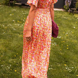 Ruth | Langes Kleid mit V-Ausschnitt