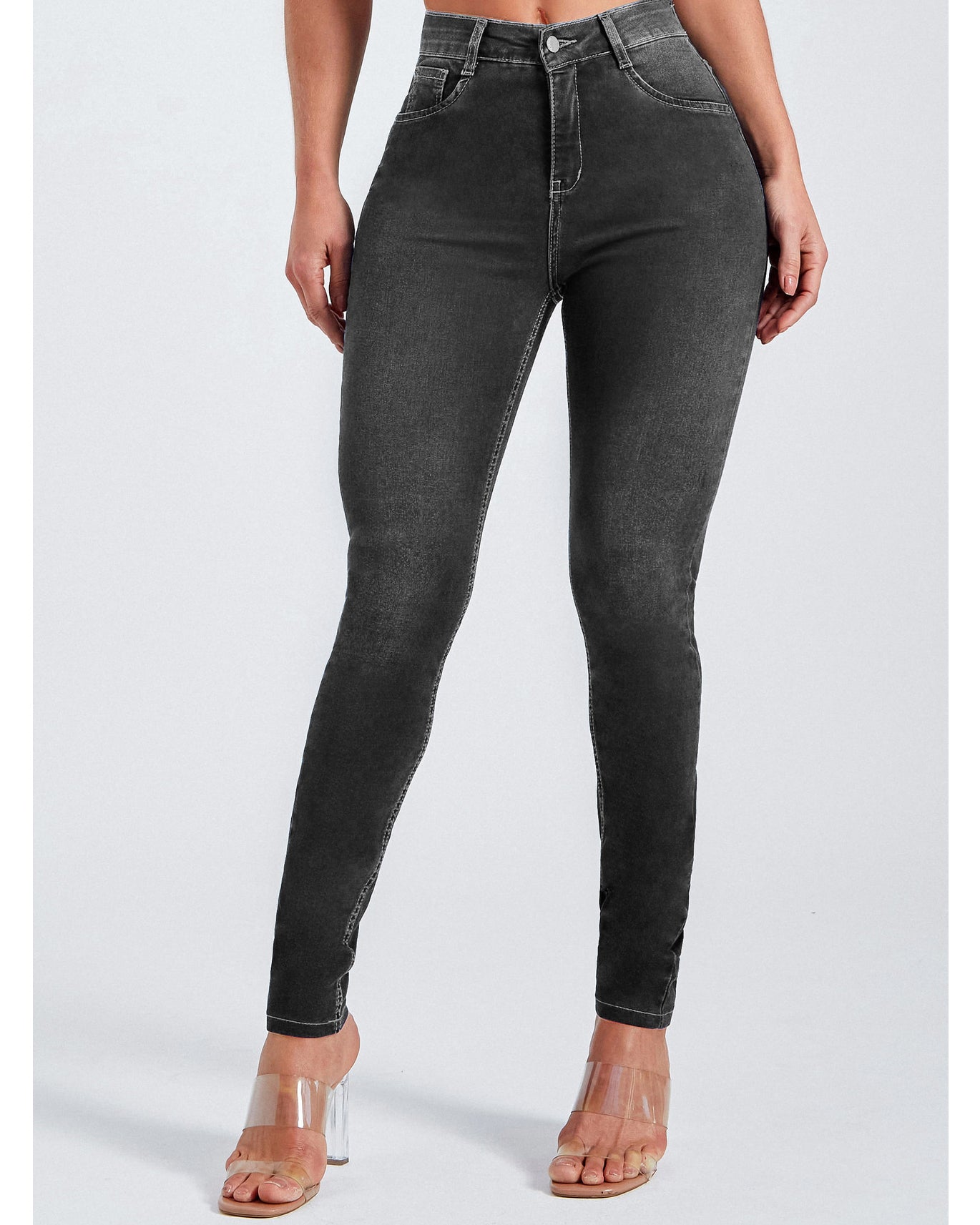 Jeans mit hoher Taille