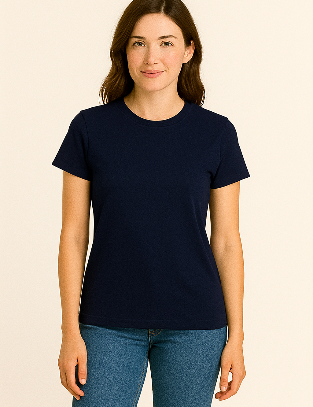 HERBERGER | Damen T-Shirt Baumwolle mit klassischem Schnitt für Freizeit & Stil