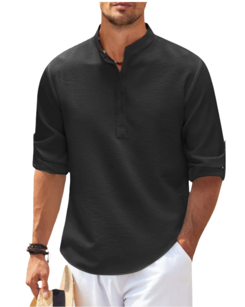 Taglicht Herren Langarm Polo-Shirt