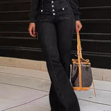 Damen Jeans mit Knopfleiste