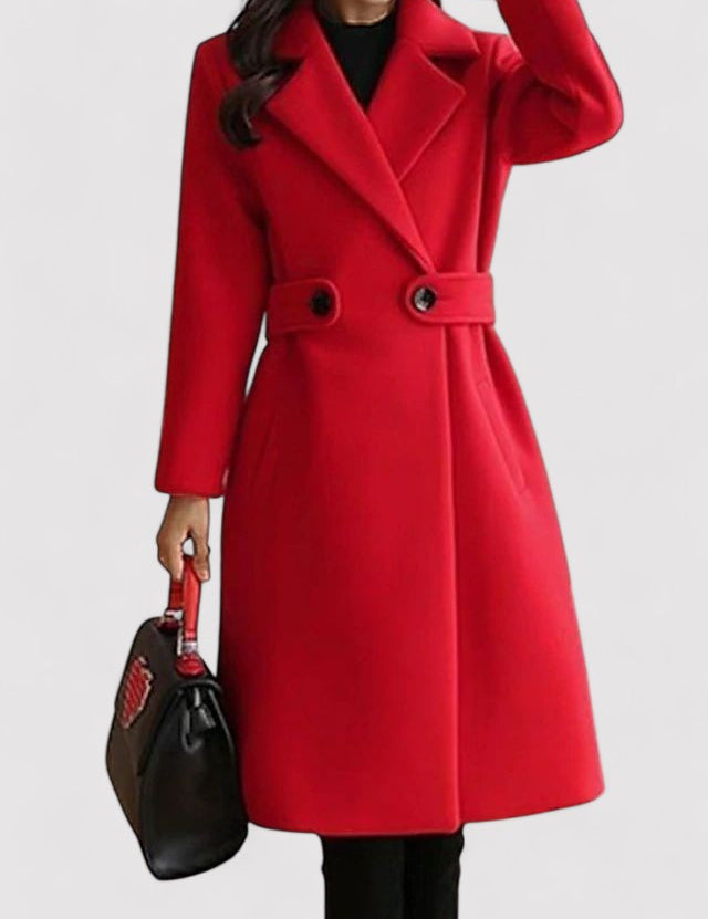 Maya - Wollmantel mit Gürtel