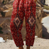 Rubinrot Taschenhose