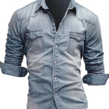 Fadenspiel Herren Denim-Shirt