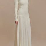 Jasmin Retro-Maxikleid mit Bardot-Ausschnitt