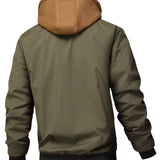 Sylvain™ Kapuzen Jacke Im Luftwaffe Stil Mit Reissverschluss