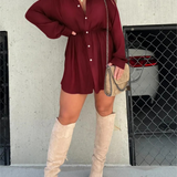 JESSICA - Trendy Satin-Overall-Kleid