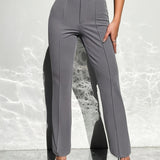 Hüfthebende Gerade Anzughose für Damen