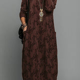 Corina Rundhalsausschnitt Lässiges Winterkleid