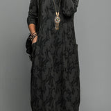 Corina Rundhalsausschnitt Lässiges Winterkleid