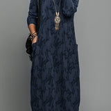 Corina Rundhalsausschnitt Lässiges Winterkleid