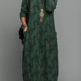 Corina Rundhalsausschnitt Lässiges Winterkleid