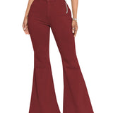 Elastische Mehrfarbige Flare Jeans