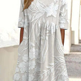 Zeitloses Rundhalskleid