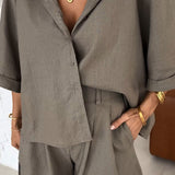 Lena Elegantes Locker Sitzendes Zweiteiler Set