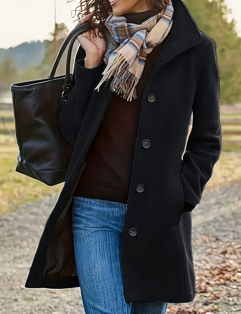 Nuriye - Langärmeliger Wintermantel