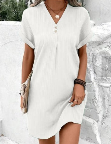 LISA Frühlingskleid mit V-Ausschnitt