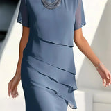 Ursula Chiffon-Midikleid