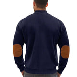 Leo - Corduroy Farbblock Stehkragen Reissverschlussjacke