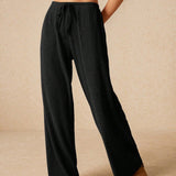 Bequeme Hochtaillierte Weite Jogginghose