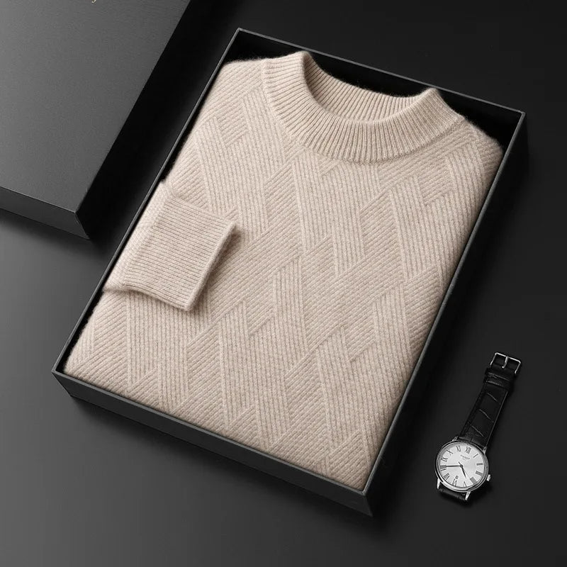 Herren Kaschmir-Mix Pullover warm und modern