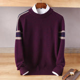 Herren Kaschmirpullover verdickt, locker & warm mit klassischem Rundhals