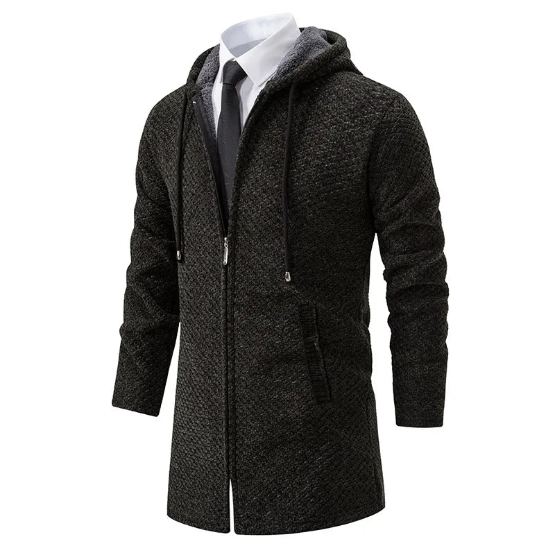 Wolljacke mit Kapuze für Männer