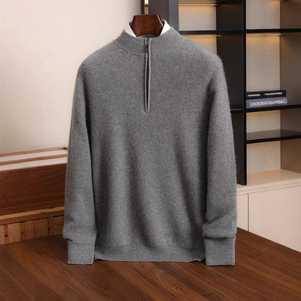 Herren Kaschmir Mix Pullover, warm und modern