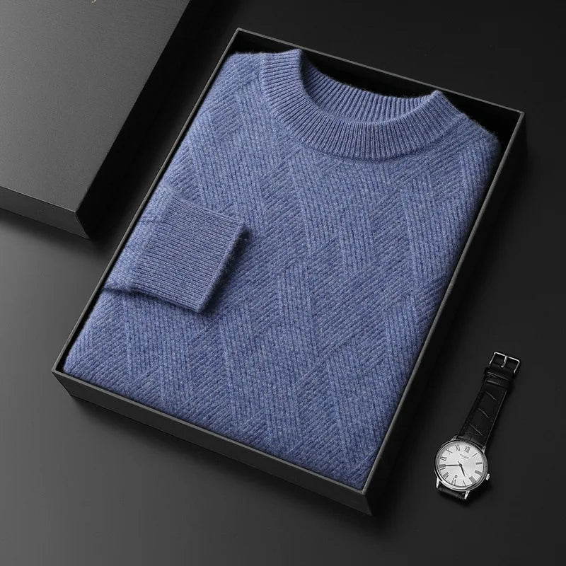 Herren Kaschmir-Mix Pullover warm und modern