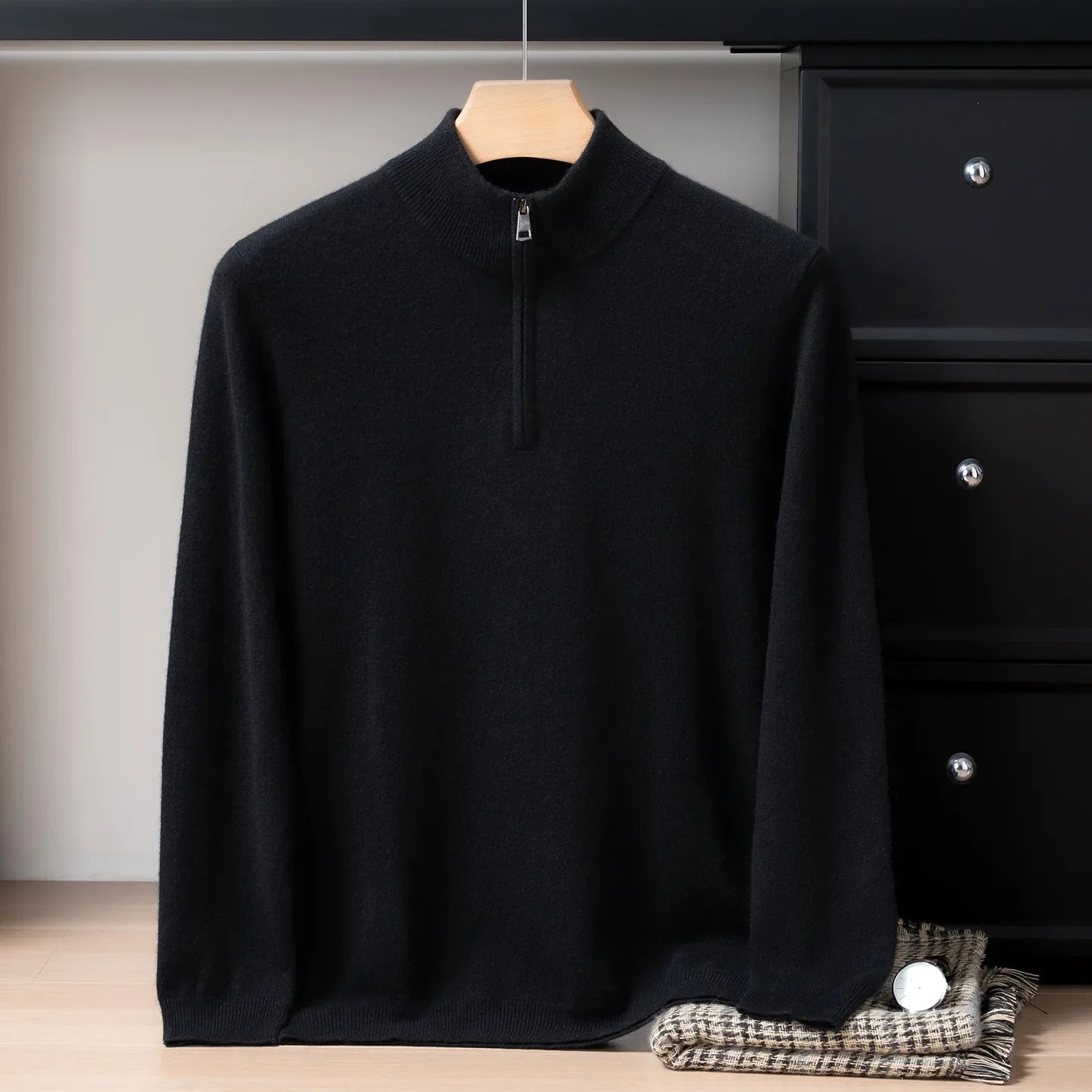 Herren Pullover aus 95% Kaschmir, locker und warm